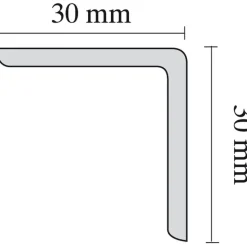 Winkelprofil WP 30 weiß 2 m ^ Discount