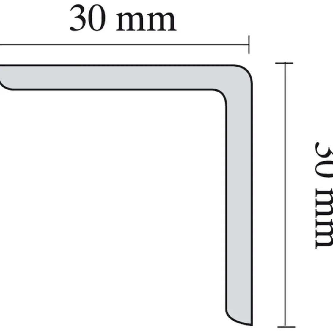 Winkelprofil WP 30 weiß 2 m ^ Discount