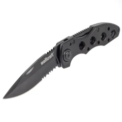 Freizeitmesser mit klappbarer gezahnter Klinge ^ Wolfcraft Sale