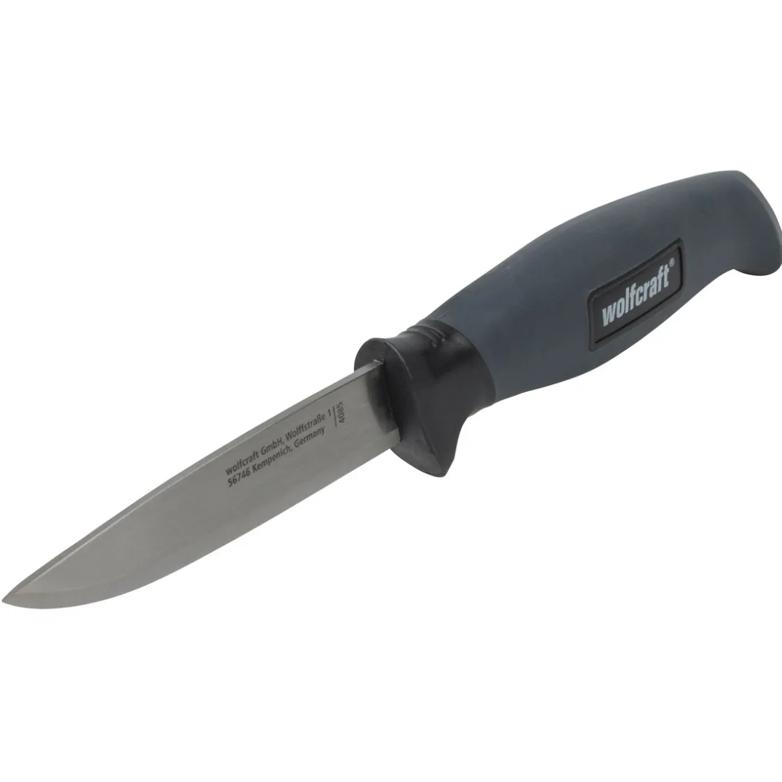 Outdoormesser mit glatter Klinge und Köcher ^ Wolfcraft Discount