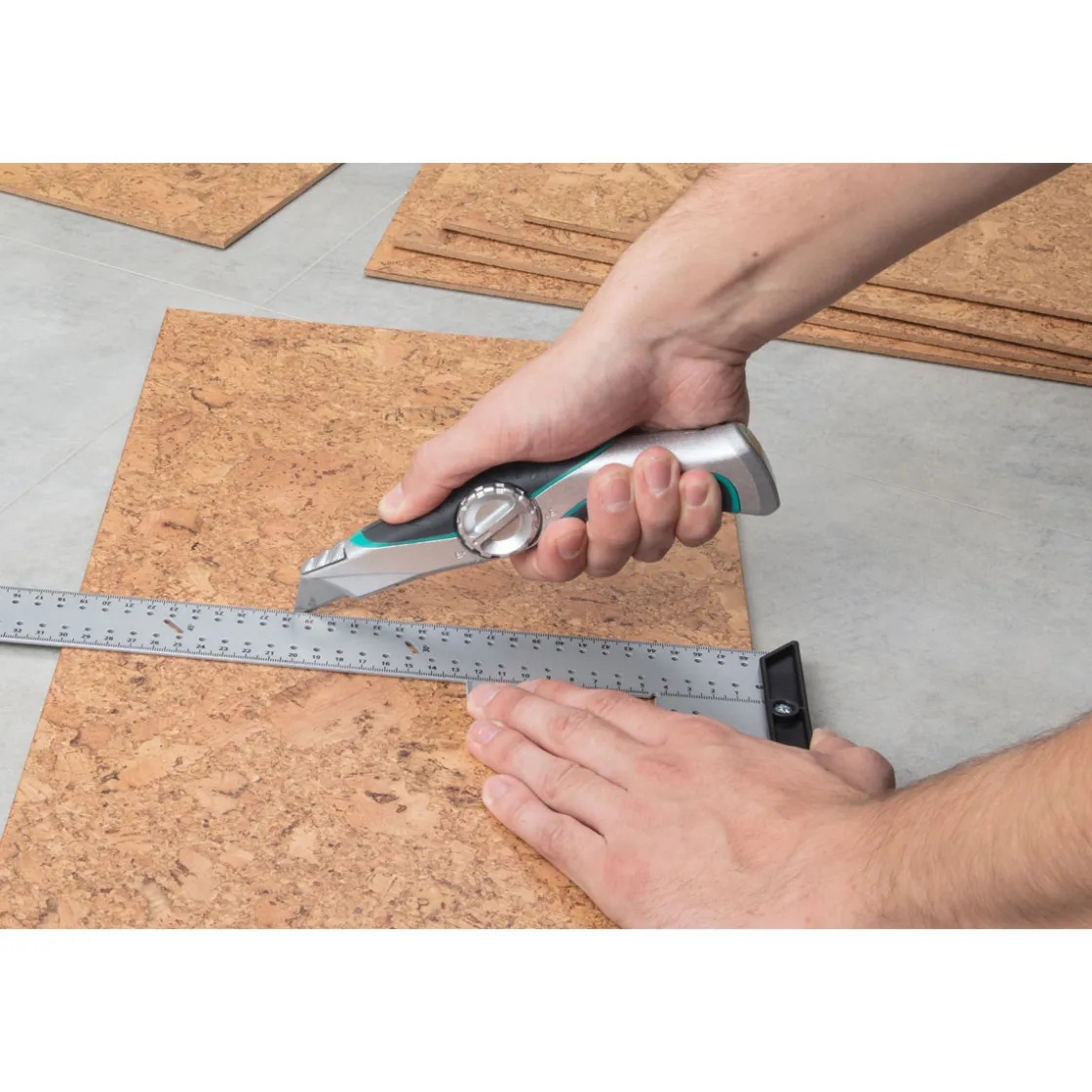 Profi-Trapezklingen-Messer mit Feststehklinge ^ Wolfcraft New