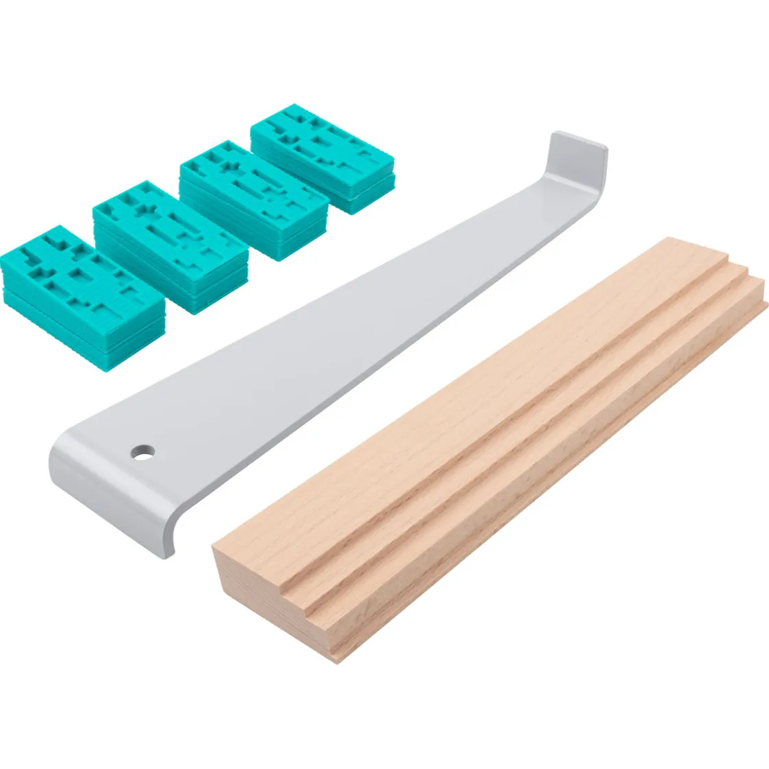 Verlege-Set für Laminat Parkett Kork 22- teilig ^ Wolfcraft Outlet