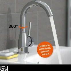 WT-Armatur Futura chrom mit Cold-StartC-Auslauf schwenkbar ohne Ablaufgarnitur ^ Eisl Sale