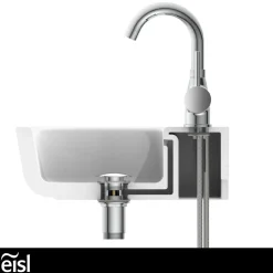 WT-Armatur Futura chrom mit Cold-StartC-Auslauf schwenkbar ohne Ablaufgarnitur ^ Eisl Sale