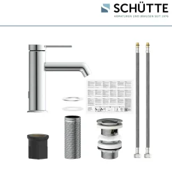 WT-Armatur Los Angeles chrom Eco-Klick-Kartusche inkl.Push-Open-Garnitur ^ Schütte Clearance