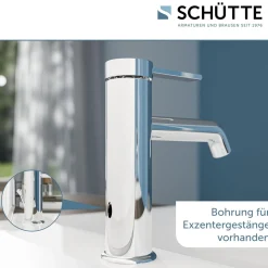 WT-Armatur Los Angeles chrom Eco-Klick-Kartusche inkl.Push-Open-Garnitur ^ Schütte Clearance