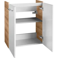 WT-Unterschrank GWC 52x61x27,5 AsEi/wei.Milano 2 Tueren, 1 Einlegeboden ^ Fackelmann Discount