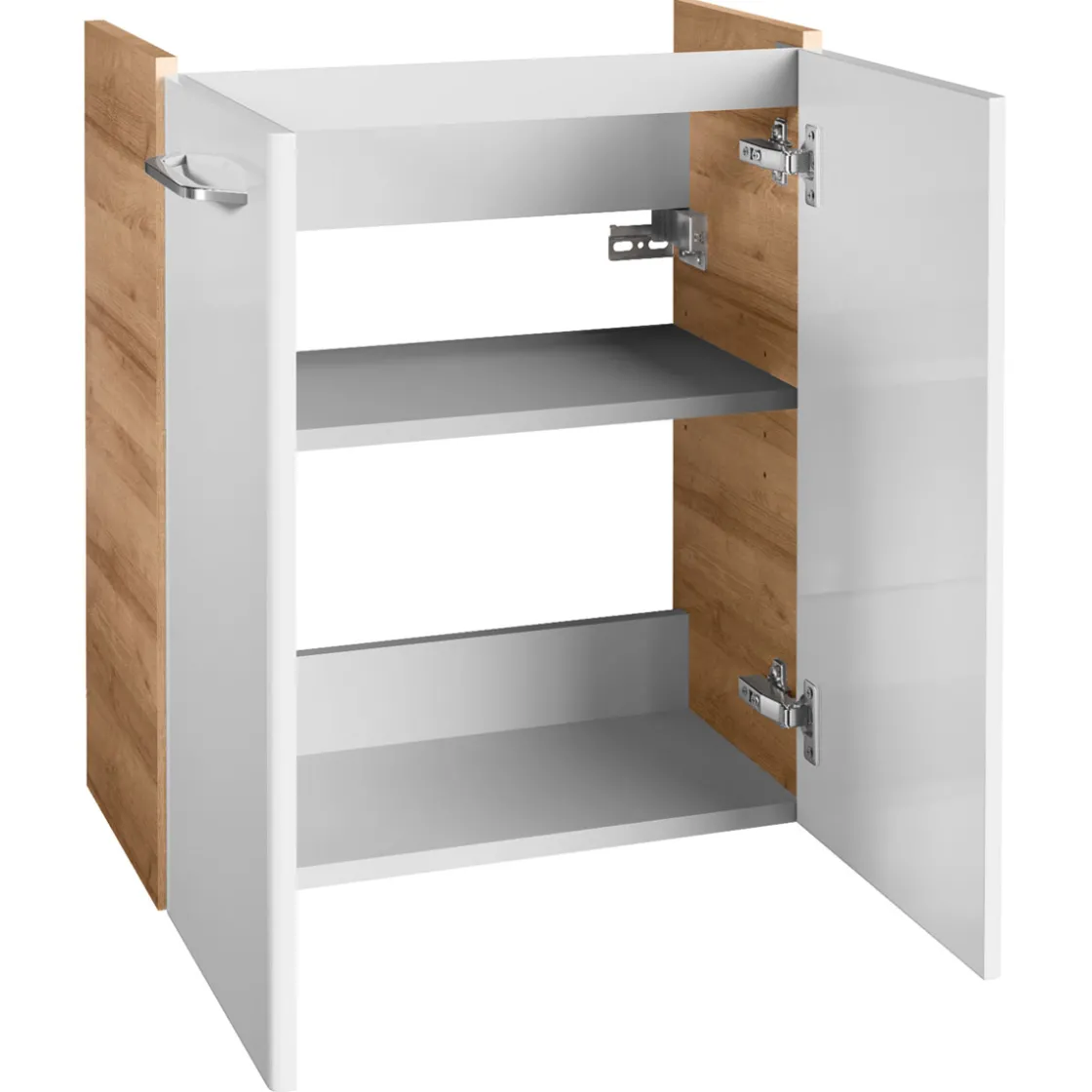 WT-Unterschrank GWC 52x61x27,5 AsEi/wei.Milano 2 Tueren, 1 Einlegeboden ^ Fackelmann Discount