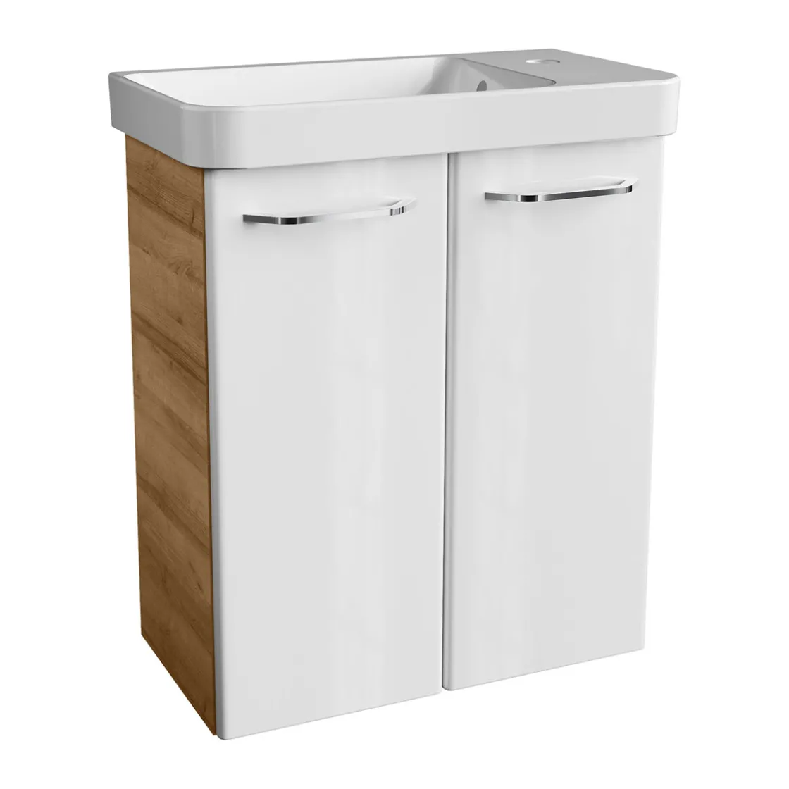 WT-Unterschrank GWC 52x61x27,5 AsEi/wei.Milano 2 Tueren, 1 Einlegeboden ^ Fackelmann Discount