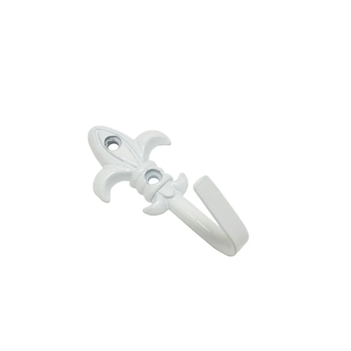 Zierhaken Lilie 5,5 cm weiß ^ Gardinia Clearance