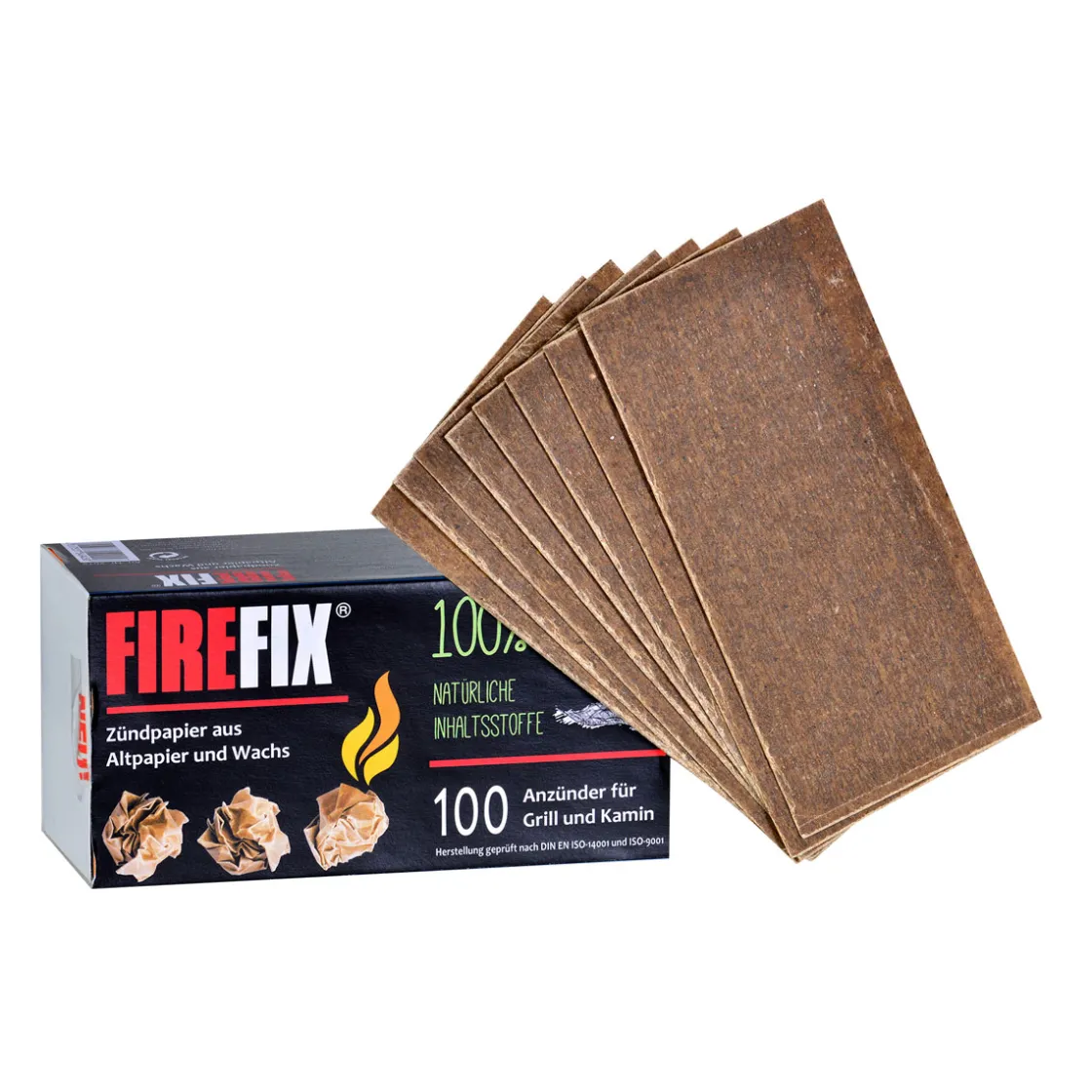 Zuendpapier aus Altpapier und Wachs 100St. ^ FIREFIX Sale